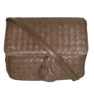Bottega Veneta Intrecciato Crossbody Leather Vintage